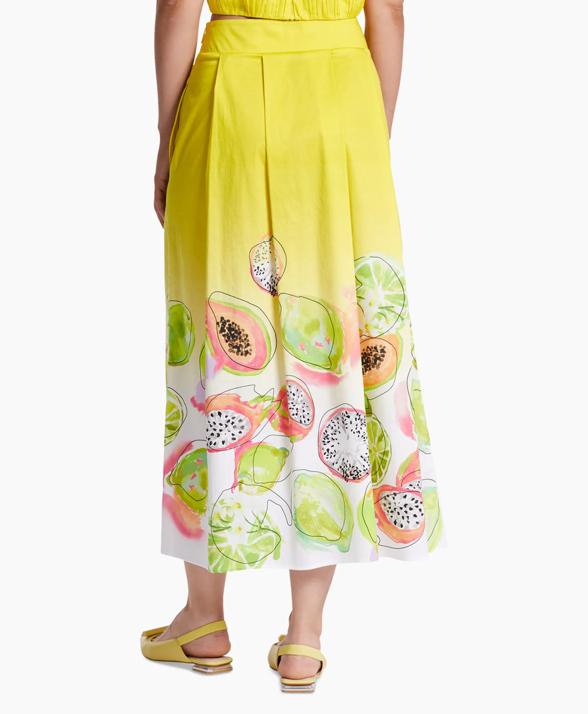 Marccain Collectie Rok Wc 71.06 W28 Geel*Dames Bruiloftskleding