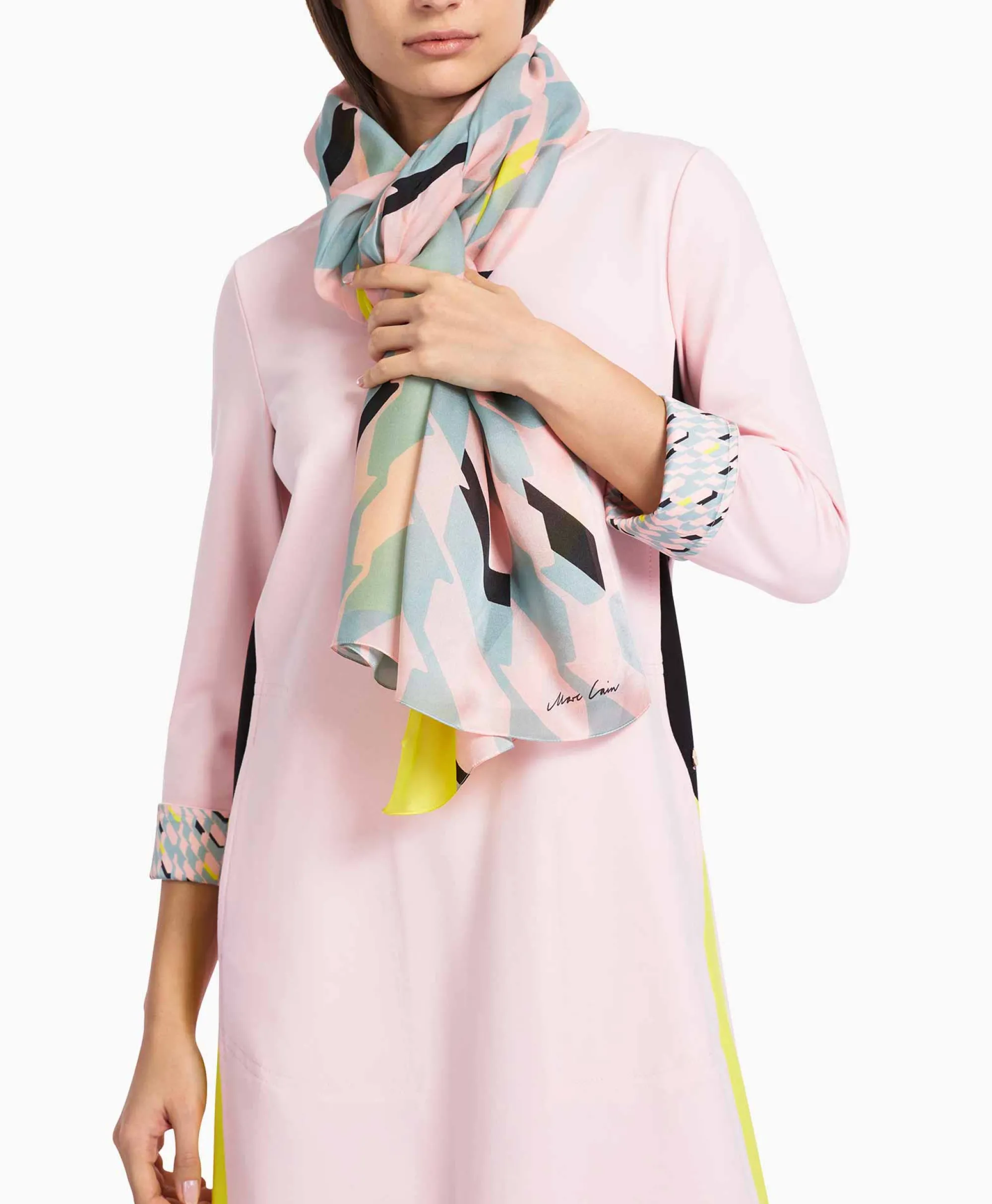 Marccain Collectie Sjaal Vc B4.15 Z15 Licht Blauw*Dames Sjaals