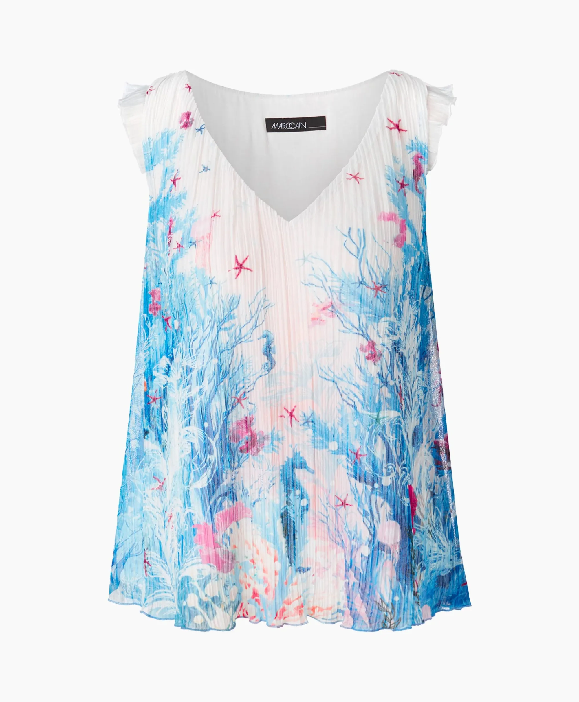 Marccain Collectie Top Wc 61.26 J83 Aqua*Dames T-Shirts & Tops