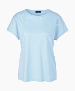 Marccain Collectie T-Shirt Wc 48.46 J36 Licht Blauw*Dames T-Shirts & Tops