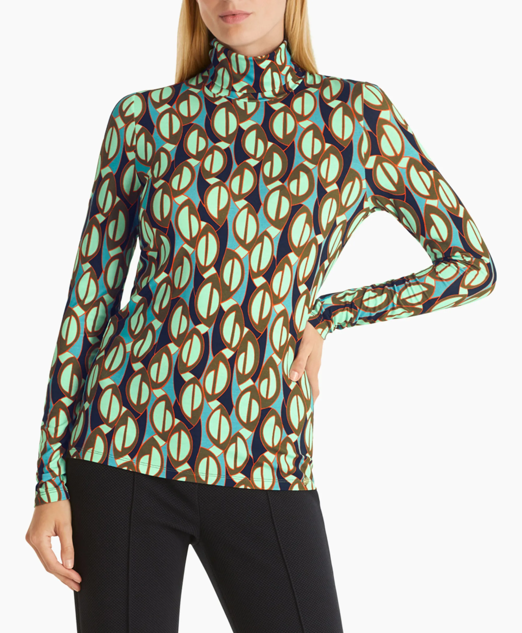 Marccain Collectie T-Shirt Wc 48.54 J02 Groen*Dames T-Shirts & Tops