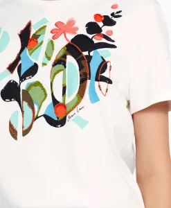 Marccain Collectie T-Shirt Wc 48.32 J06 Off White*Dames T-Shirts & Tops