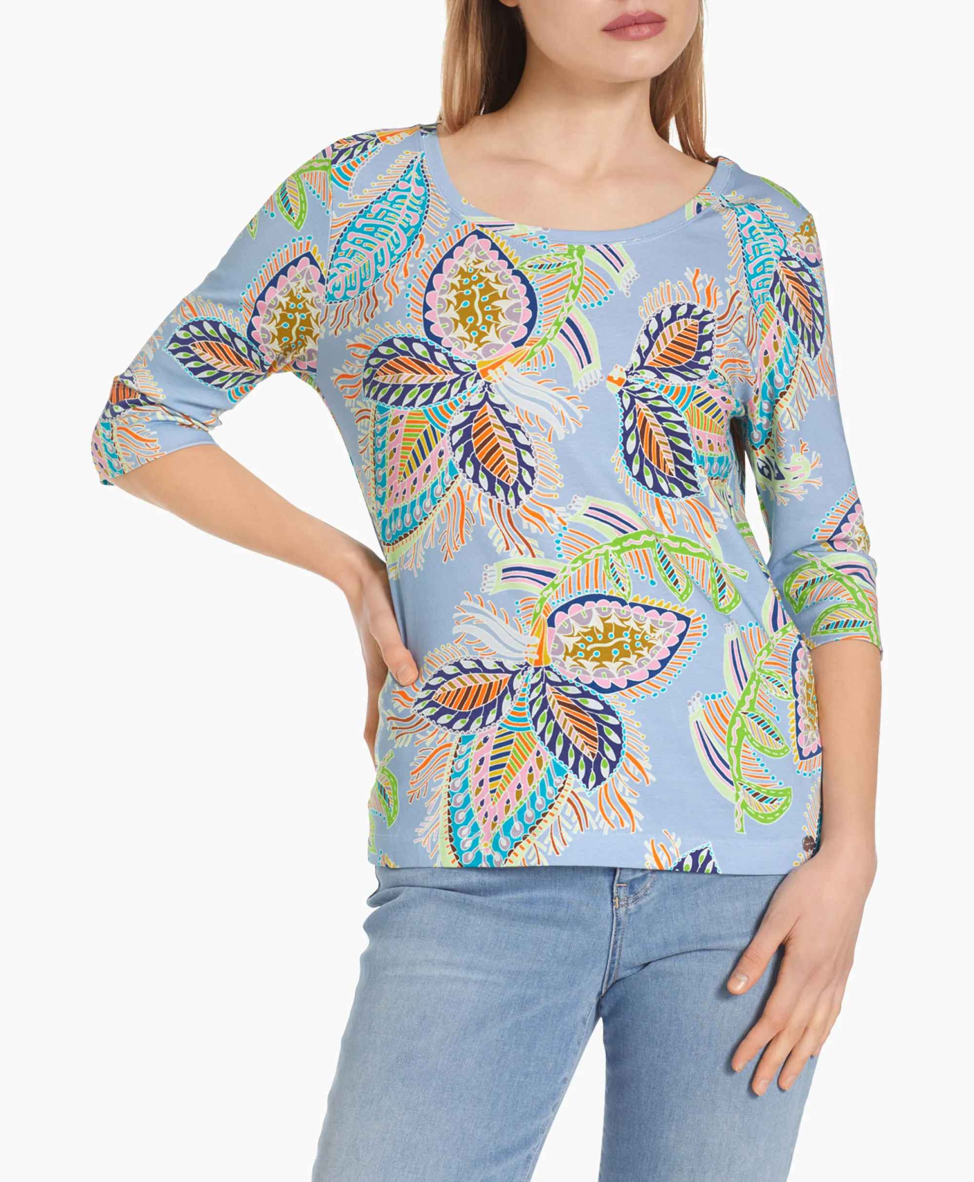 Marccain Collectie T-Shirt Wc 48.66 J47 Licht Blauw*Dames T-Shirts & Tops