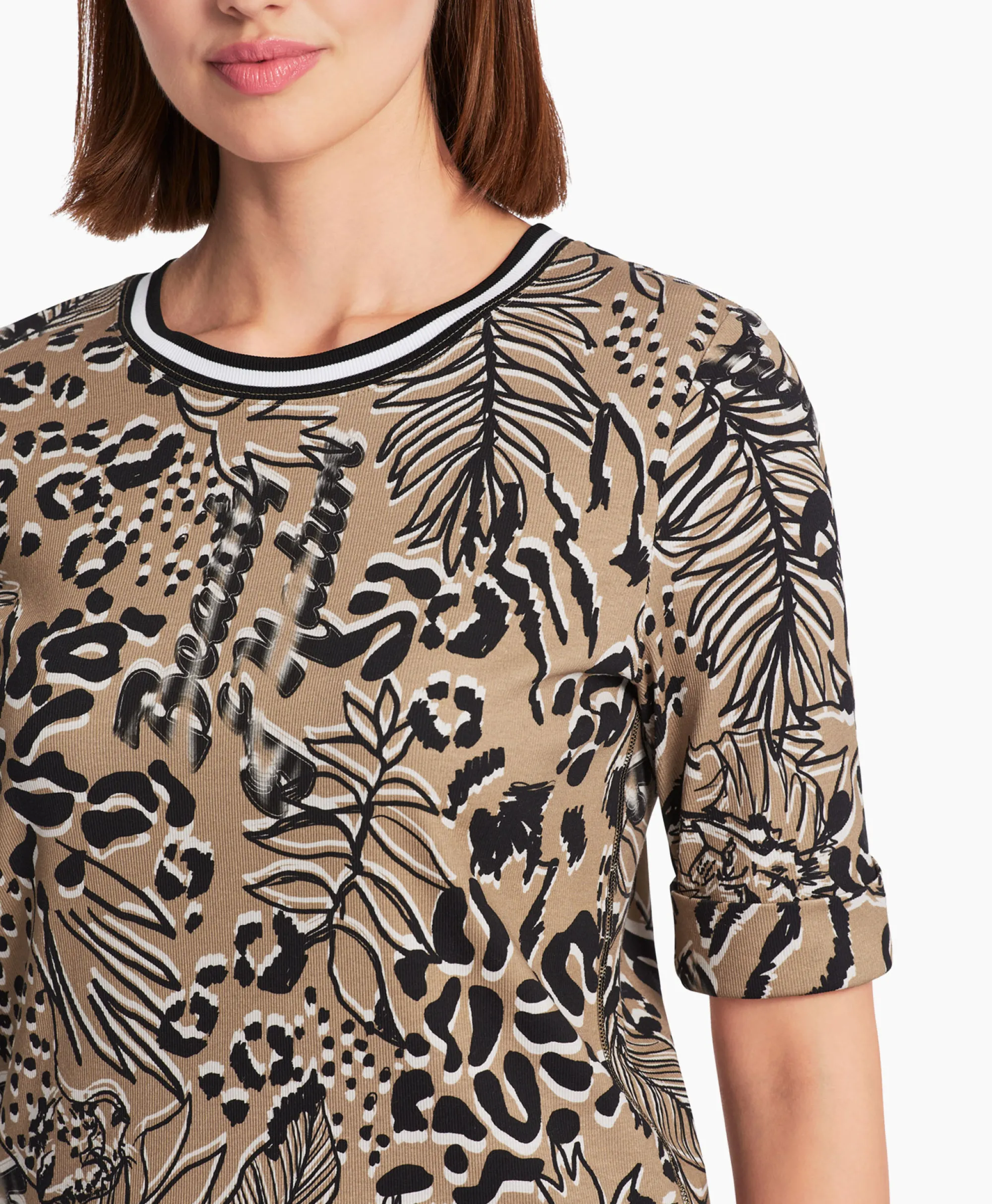 Marccain Sport T-Shirt Ws 48.38 J07 Zand*Dames T-Shirts & Tops