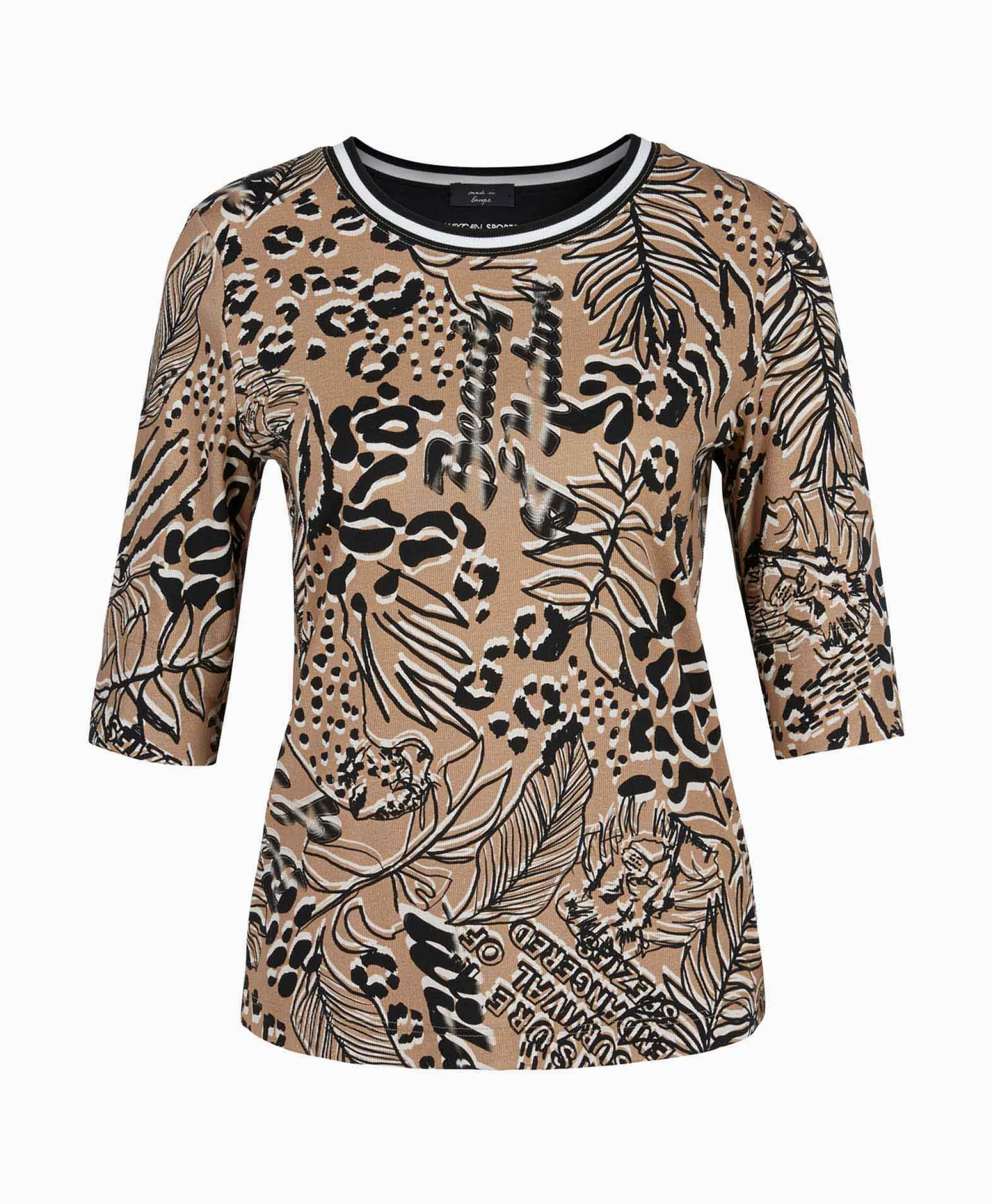 Marccain Sport T-Shirt Ws 48.38 J07 Zand*Dames T-Shirts & Tops