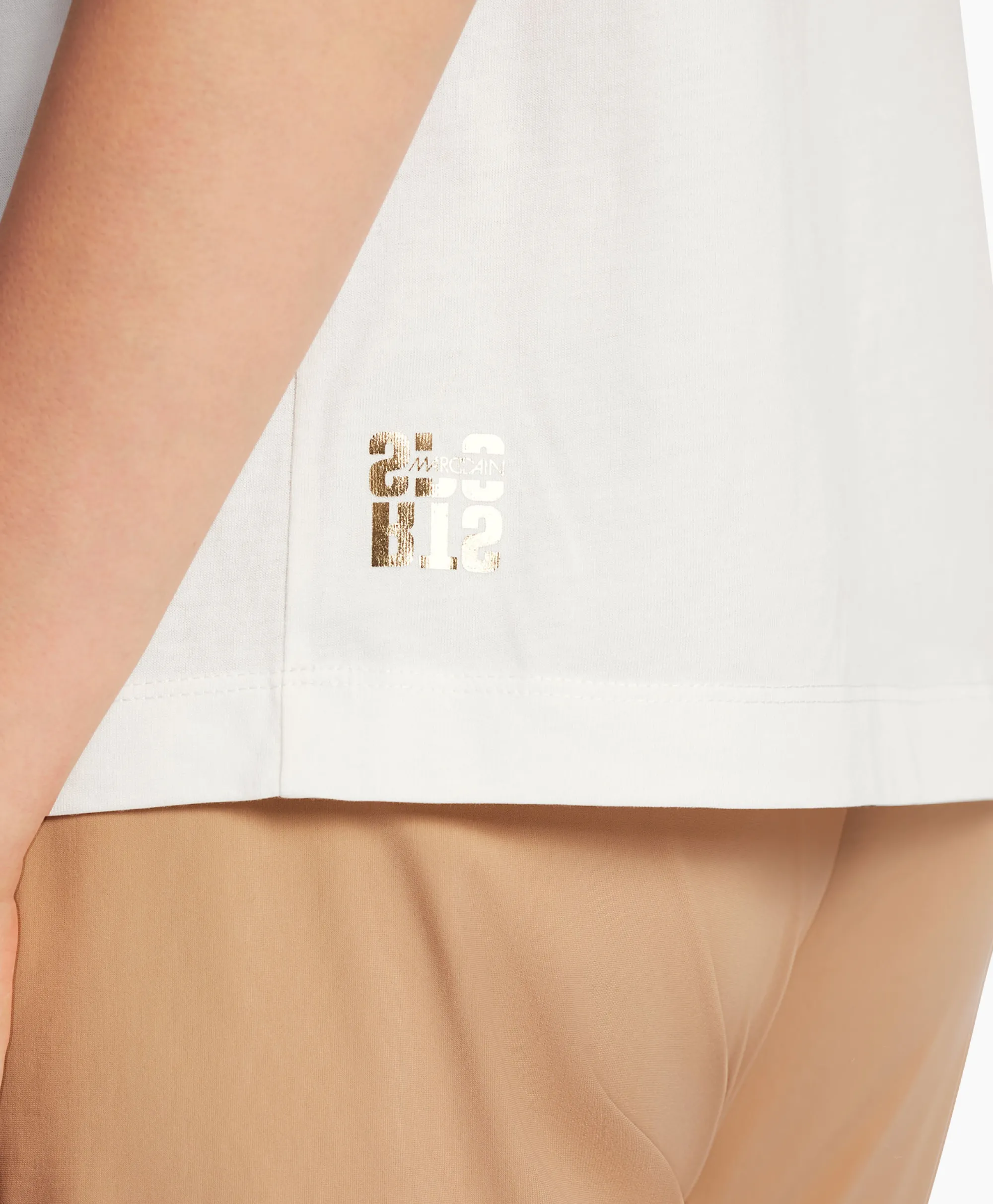 Marccain Sport T-Shirt Ws 48.20 J27 Off White*Dames T-Shirts & Tops