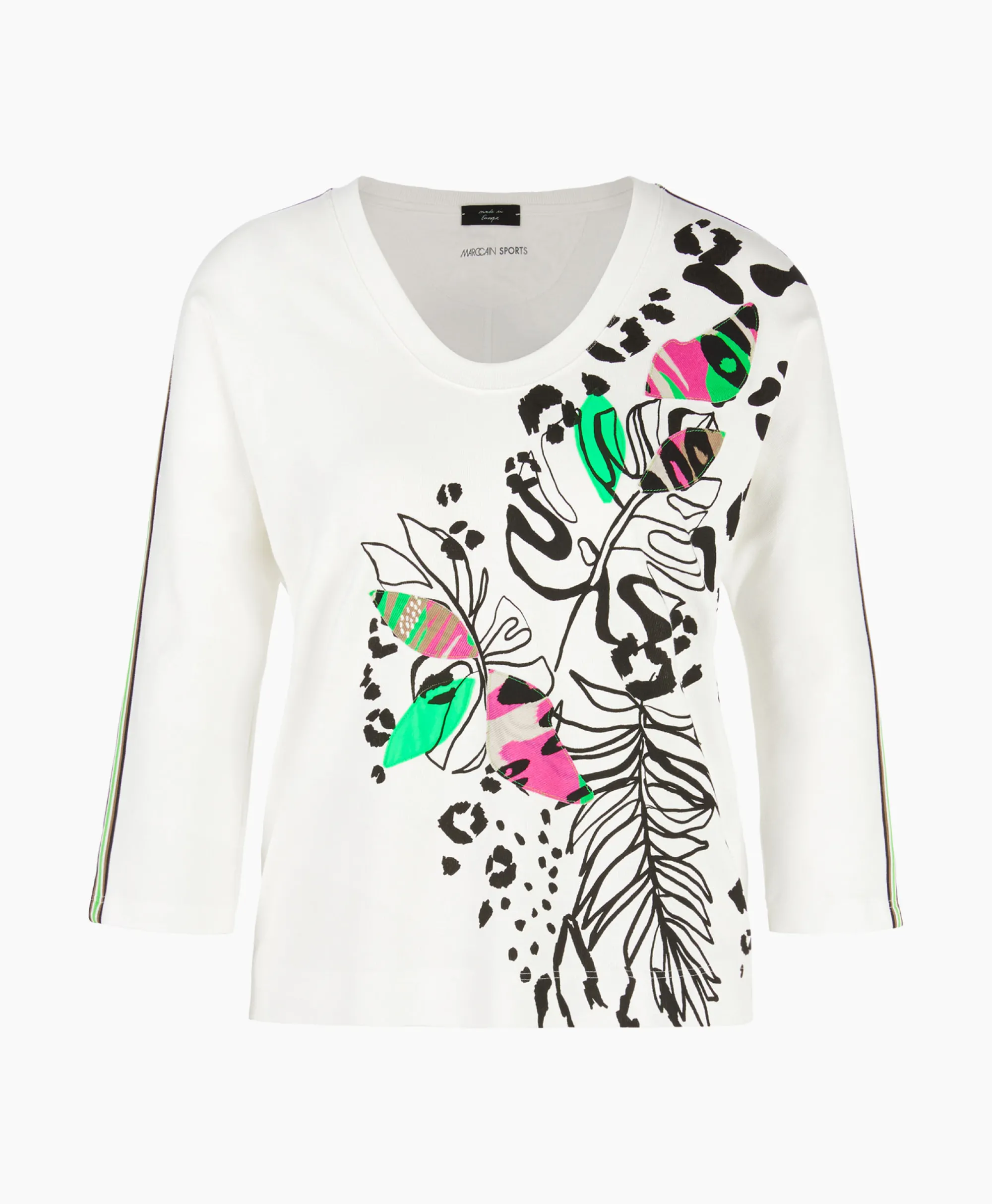 Marccain Sport T-Shirt Ws 48.18 J54 Off White*Dames T-Shirts & Tops