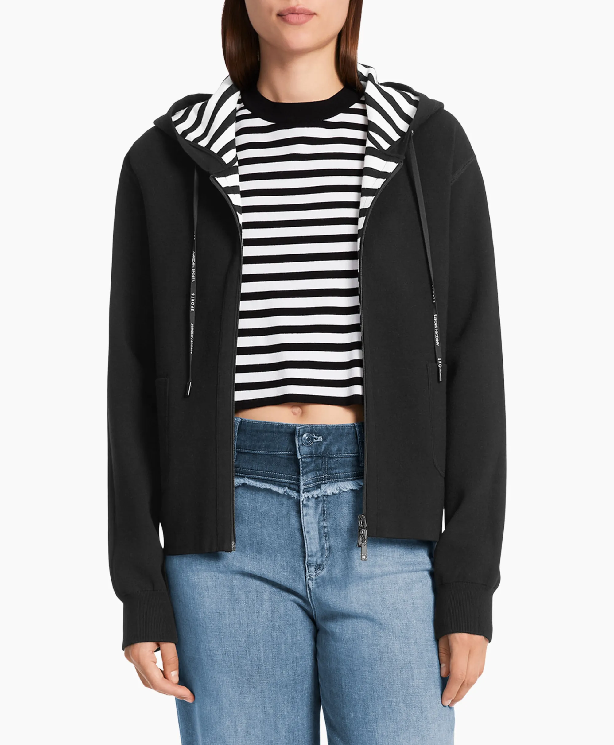 Marccain Sport Vest Ws 39.13 M57 Zwart*Dames Vesten