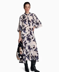 Munthe Midi Jurk Lysander Blauw*Dames Jurken