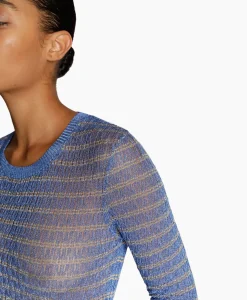 Munthe Top Misletoe Blauw*Dames T-Shirts & Tops