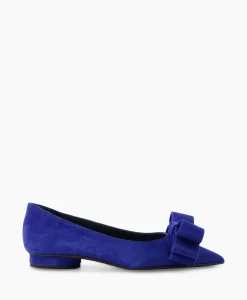 Natan Schoenen Ballerina Cam Electrico Leder Blauw*Dames Instappers