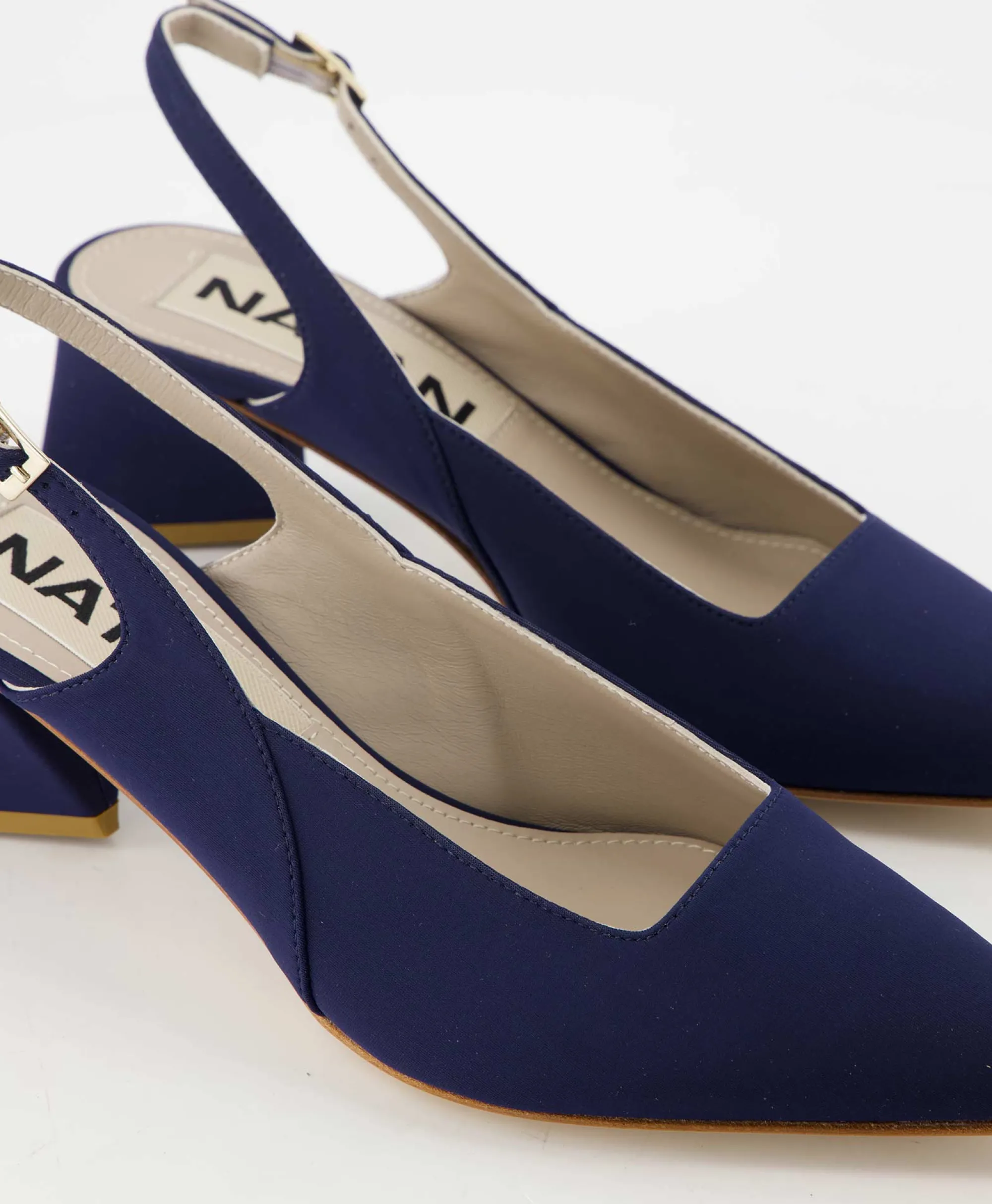 Natan Schoenen Pump Stretch Morelli 9 Blu Scuro Blauw*Dames Pumps