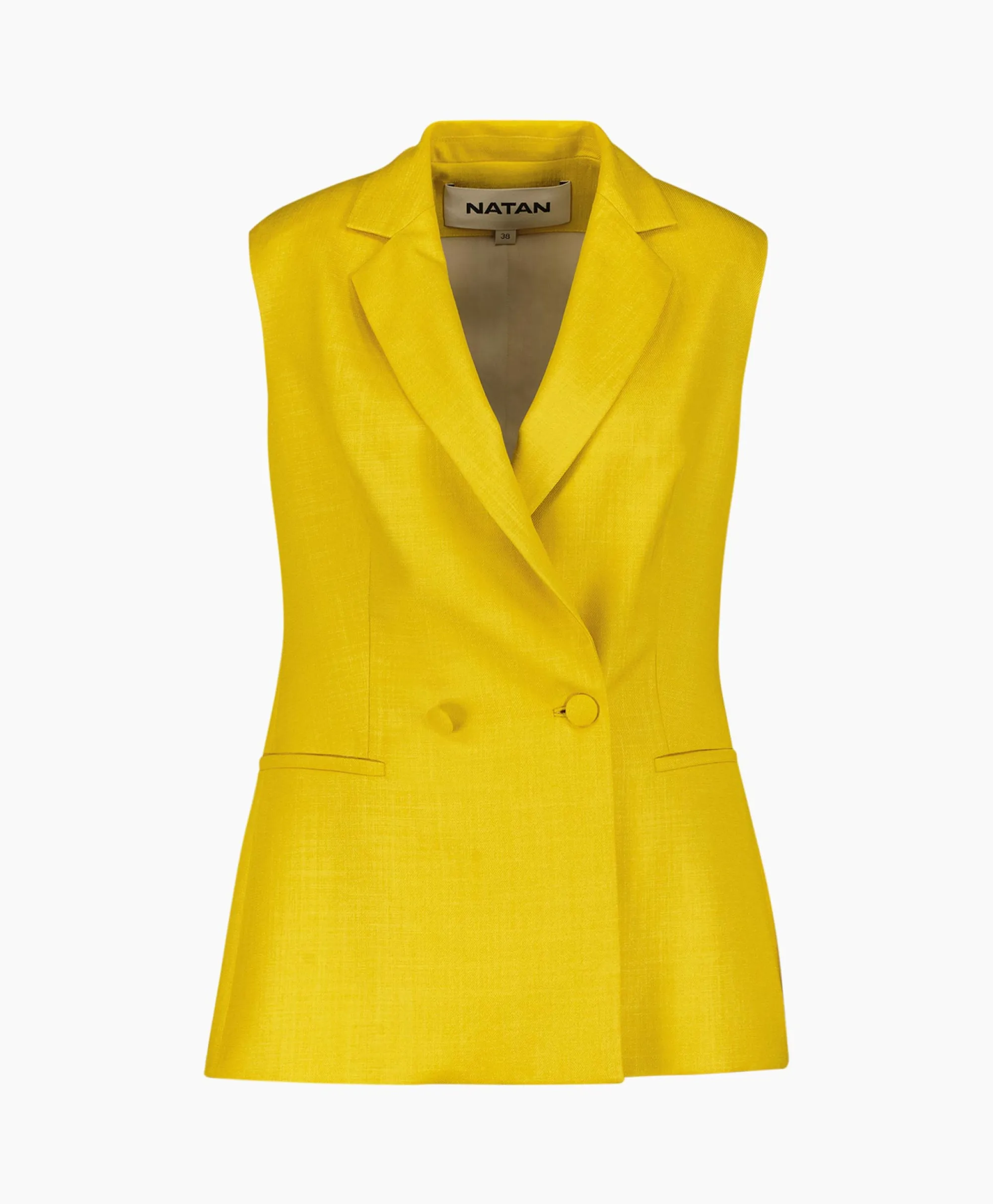 Natan Vest Alois-J3Tkn01 Oker*Dames Vesten