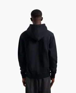 Olaf Hussein Hoodie Blur Logo Zwart*Heren Truien