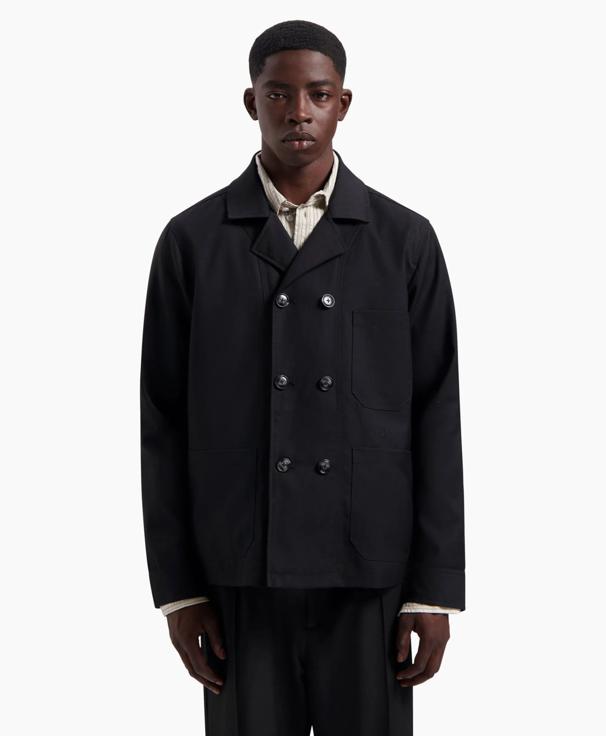 Olaf Hussein Jack Db Workwear Blazer Zwart*Heren Jassen