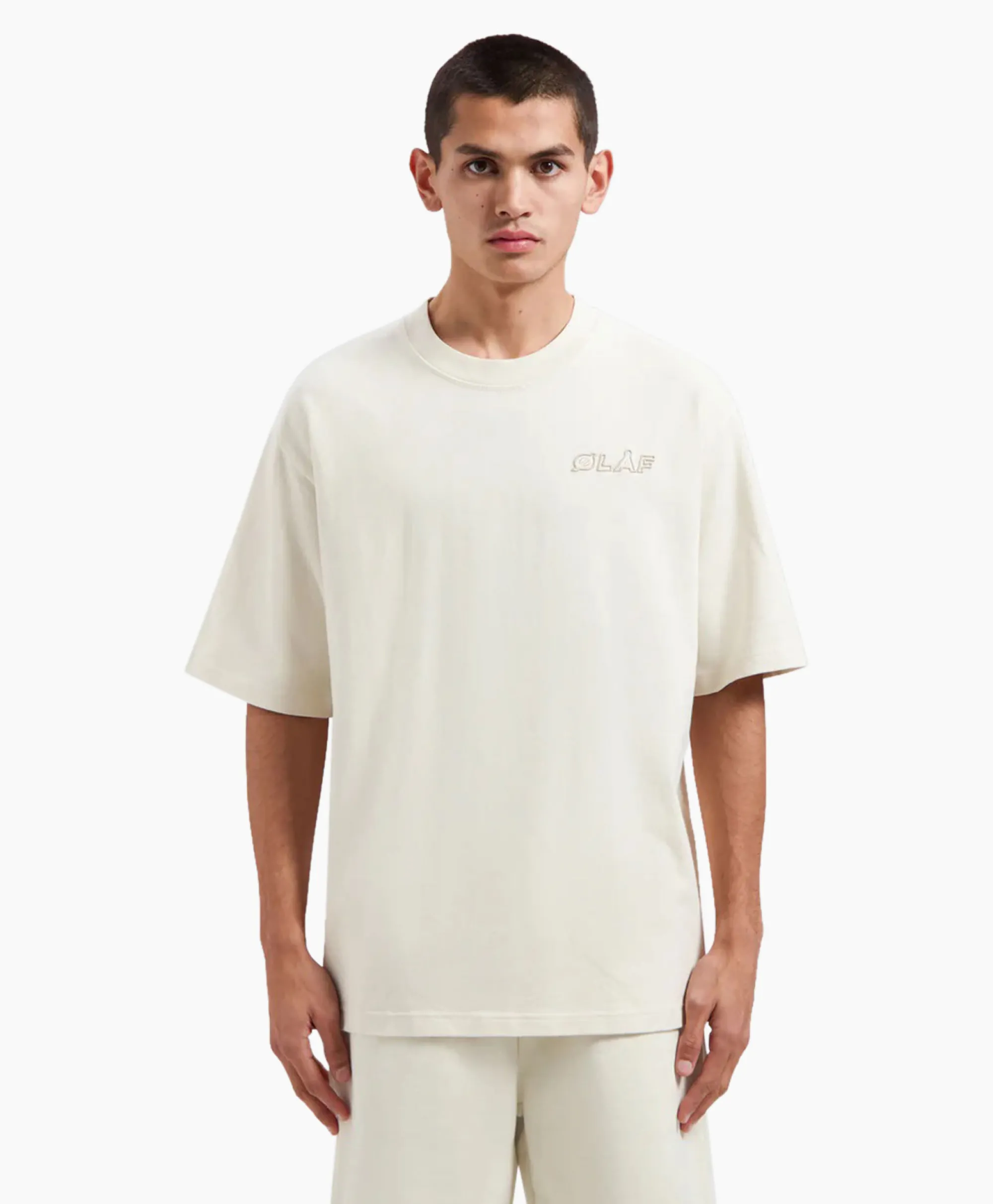 Olaf Hussein T-Shirt Korte Mouw Studio Off White*Heren T-Shirts
