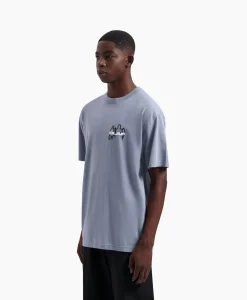 Olaf Hussein T-Shirt Transit Tee Blauw*Heren T-Shirts