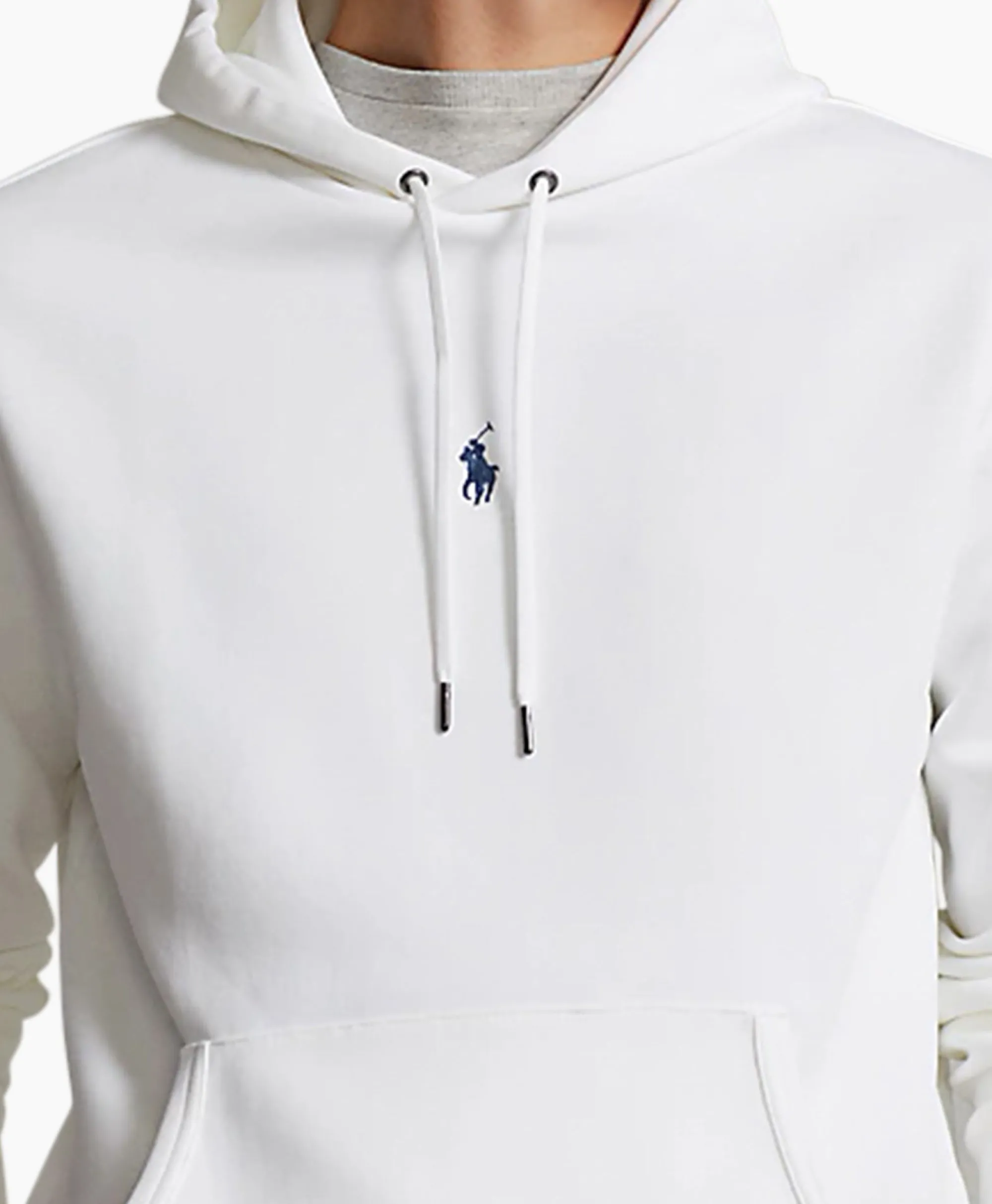 Ralph Lauren Hoodie Mid Logo Wit*Heren Truien