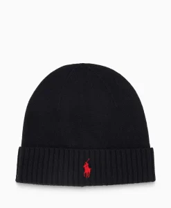 Ralph Lauren Muts Cold Weather Zwart*Heren Mutsen
