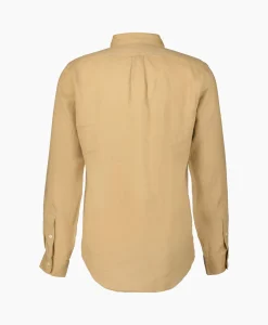 Ralph Lauren Overhemd Linen Camel*Heren Overhemden