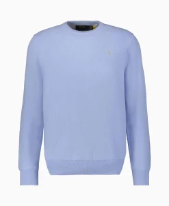 Ralph Lauren Pullover Cotton Long Sleeve Licht Blauw*Heren Truien