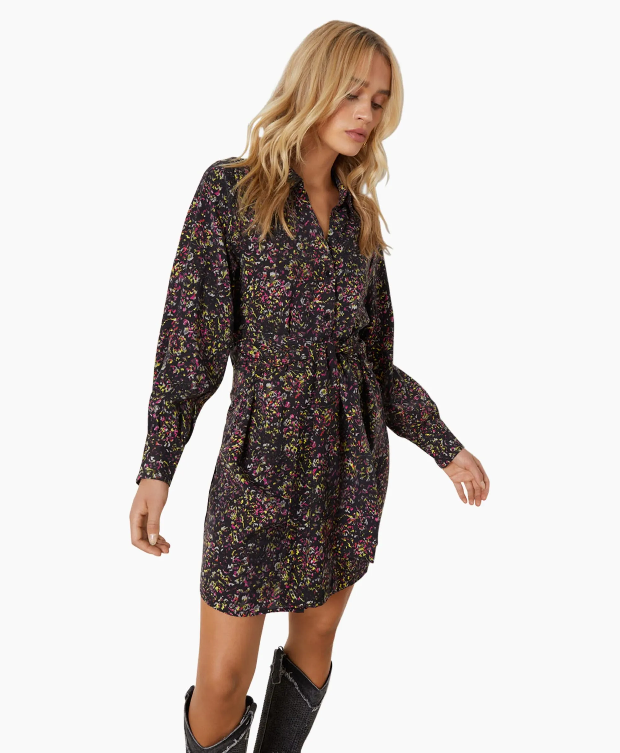 Refined Department Mini Jurk Marta Grijs*Dames Bruiloftskleding