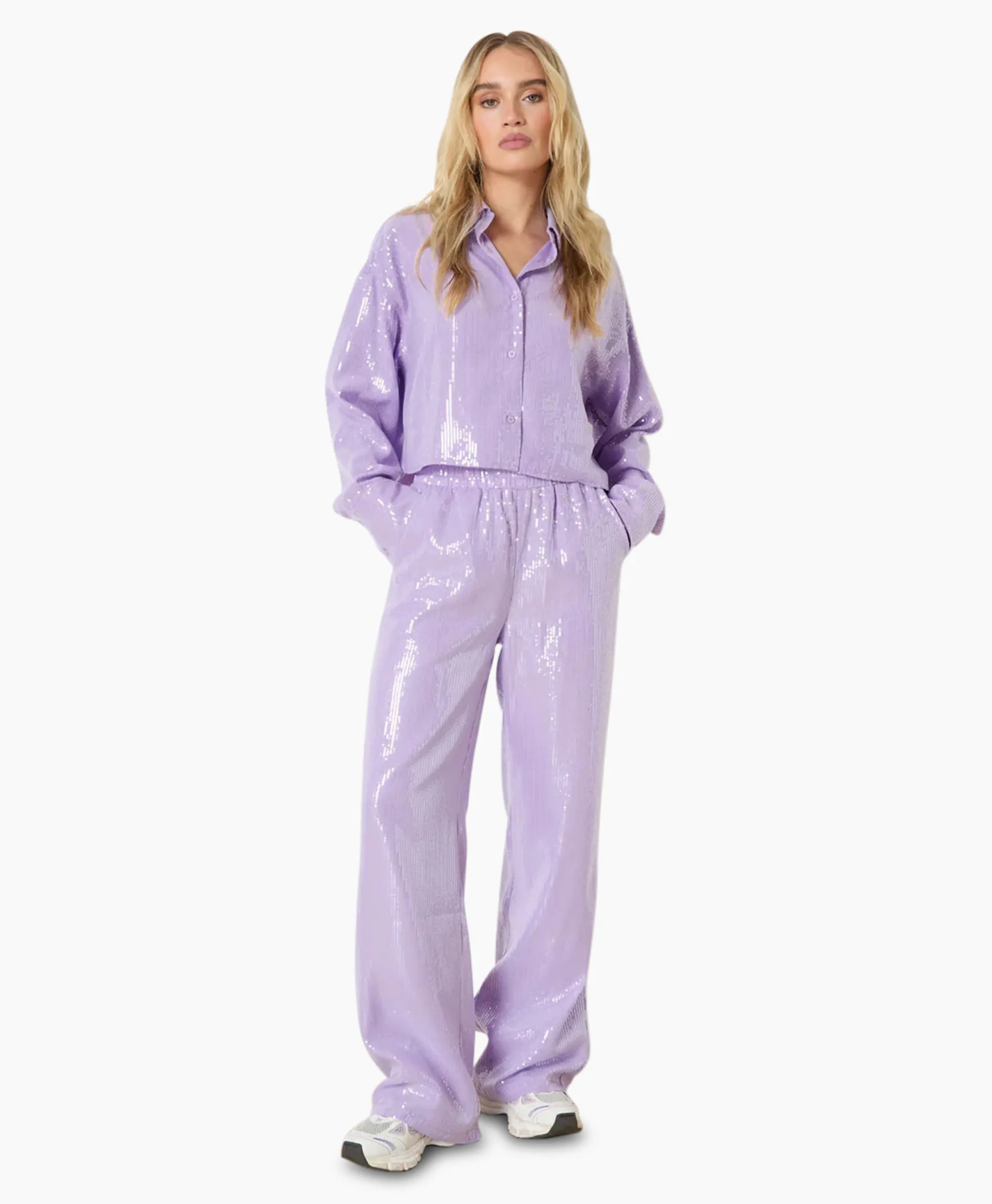 Refined Department Pantalon Nova Paars*Dames Broeken