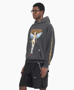 Represent Hoodie Reborn Zwart*Heren Truien