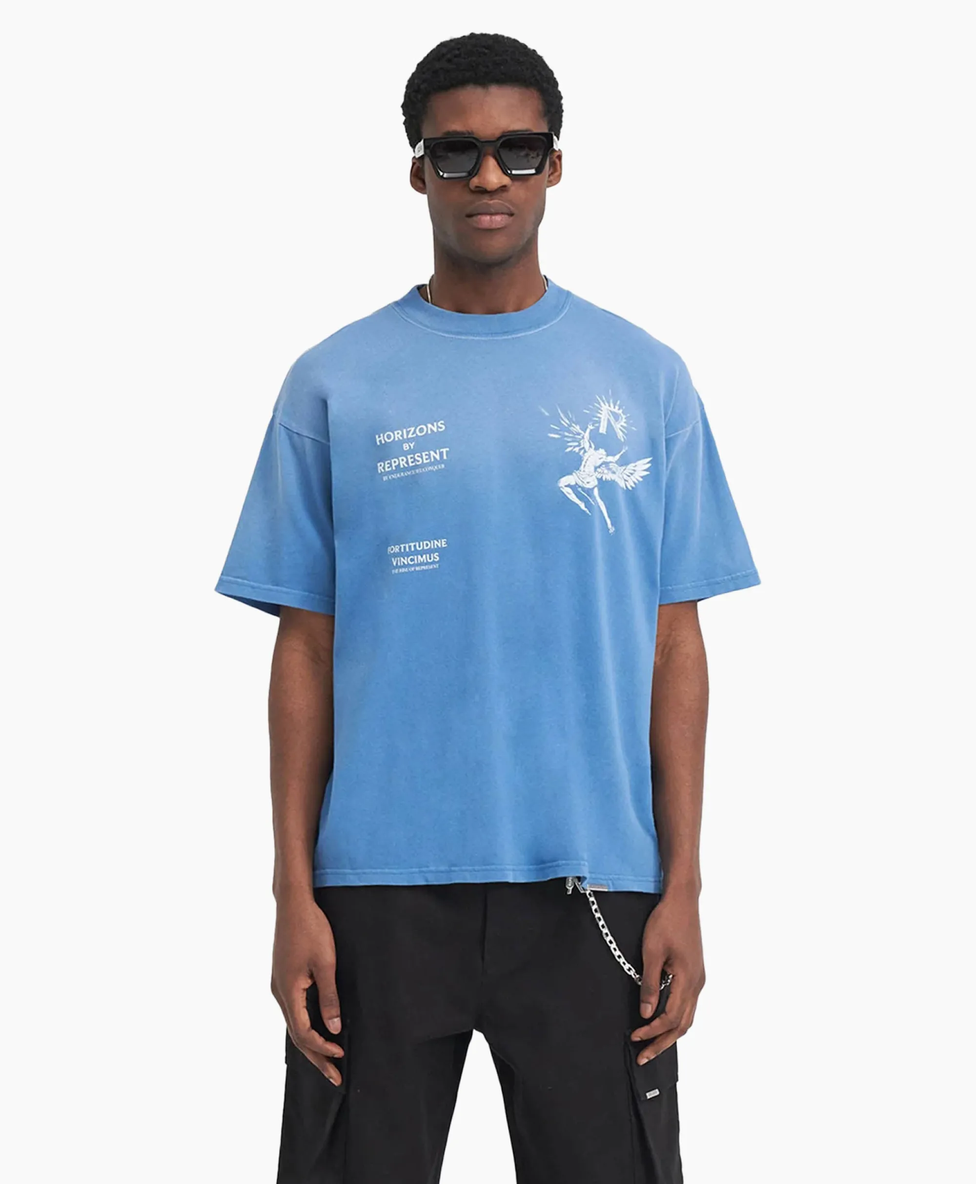 Represent Top & T-Shirt Icarus Licht Blauw*Heren T-Shirts
