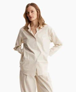 Róhe Rohe Blouse Classic Zand*Dames Blouses