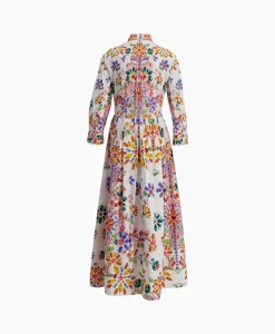 Sara Roka Midi Jurk Elenat Oranje*Dames Jurken