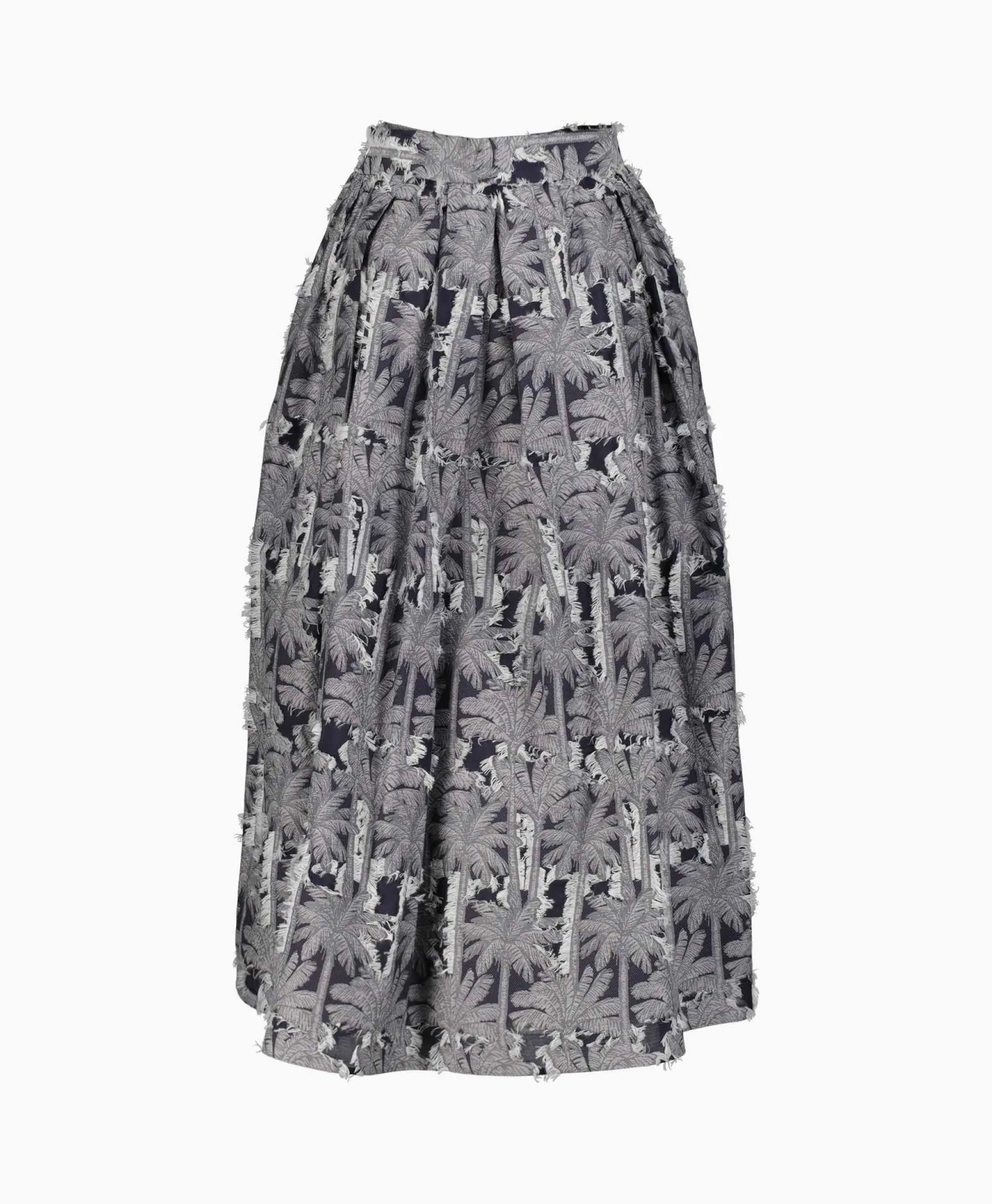 Sara Roka Midi Rok Divonne Grijs*Dames Rokken