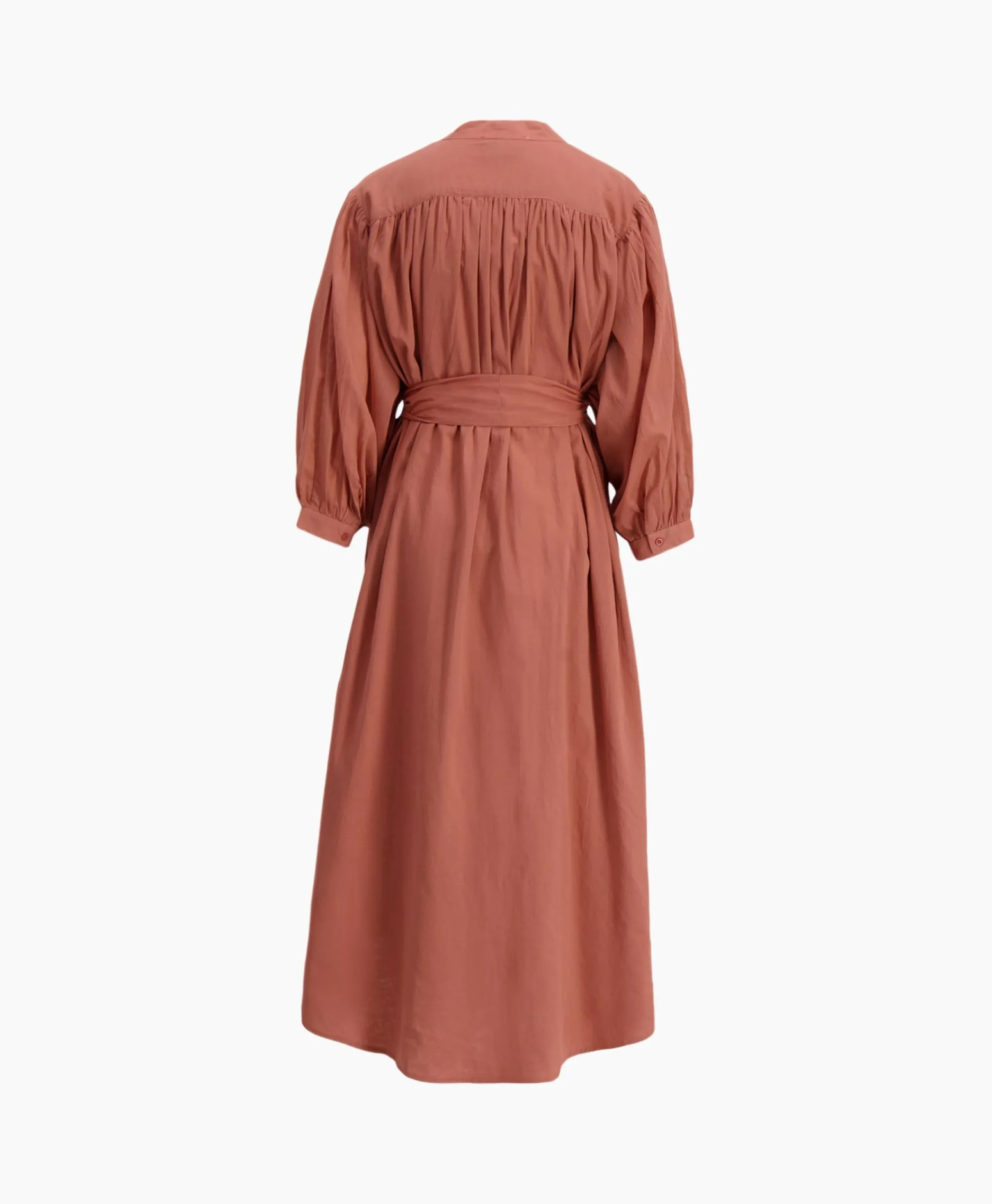 Sea Me Happy Maxi Jurk Balloon Long Double Layered Bruin*Dames Jurken