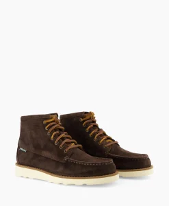 Sebago Veterboot Tala High Oiled Suede Donker Bruin*Heren Laarzen