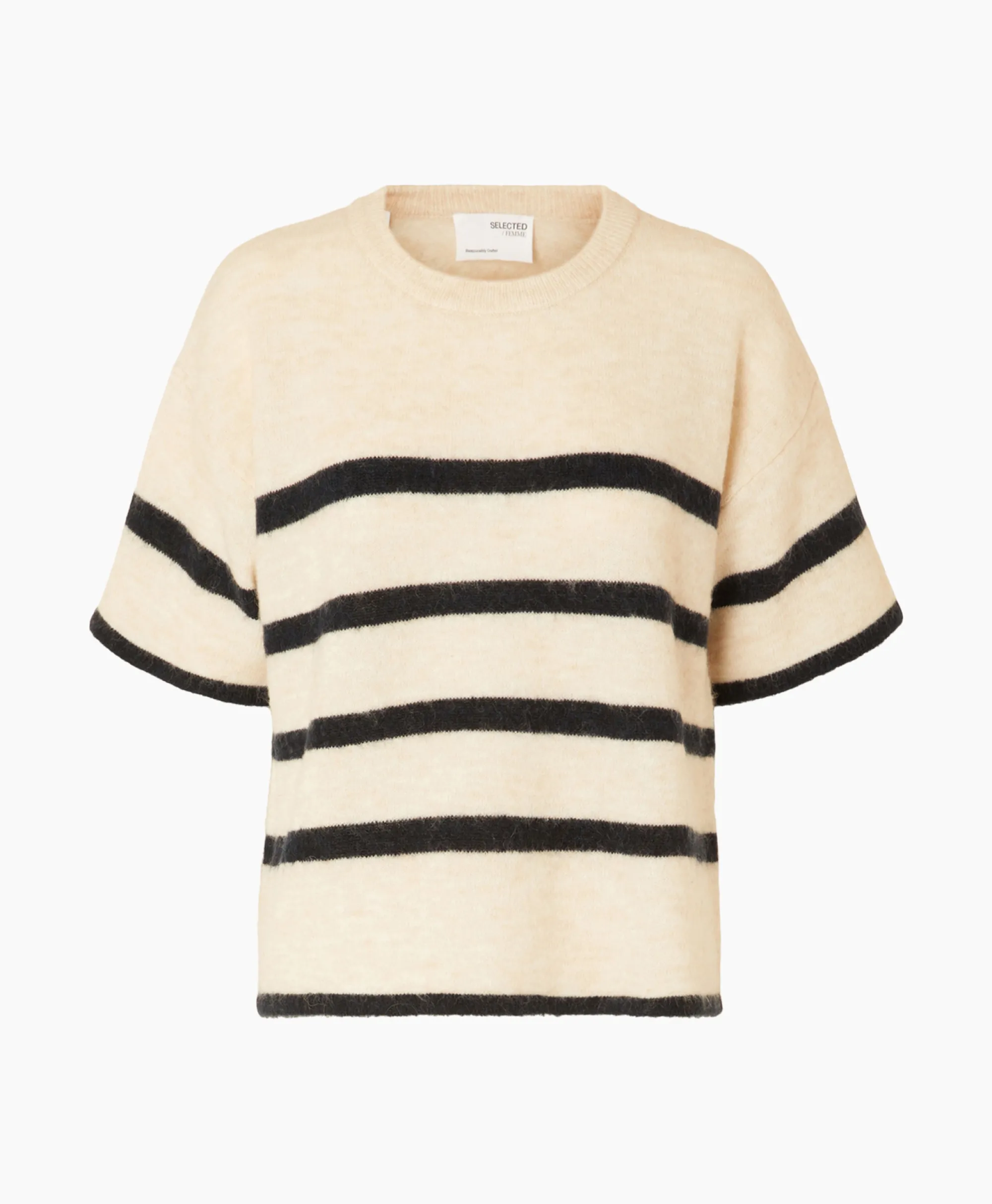 Selected Femme Pullover Maline-Liliana 2/4 Knit O-Neck N Diverse*Dames Truien