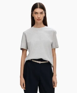 Selected Femme T-Shirt Essential Ssboxy Tee Noos Licht Grijs*Dames T-Shirts & Tops