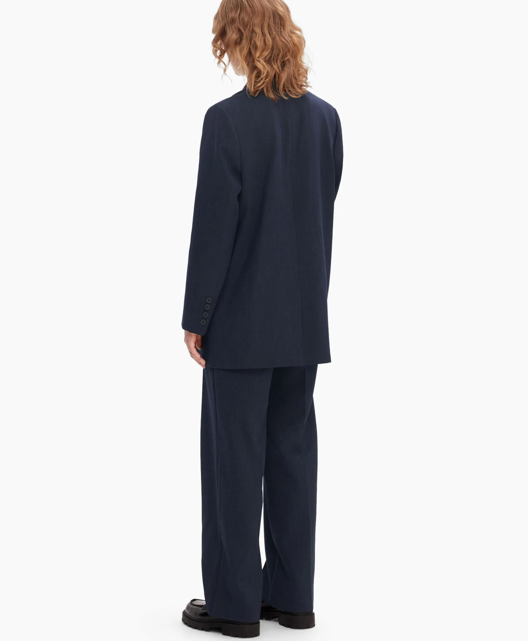 Selected Femme Jasje Rita Ls Relaxed Blazer D Sapdonker Blauw*Dames Blazers