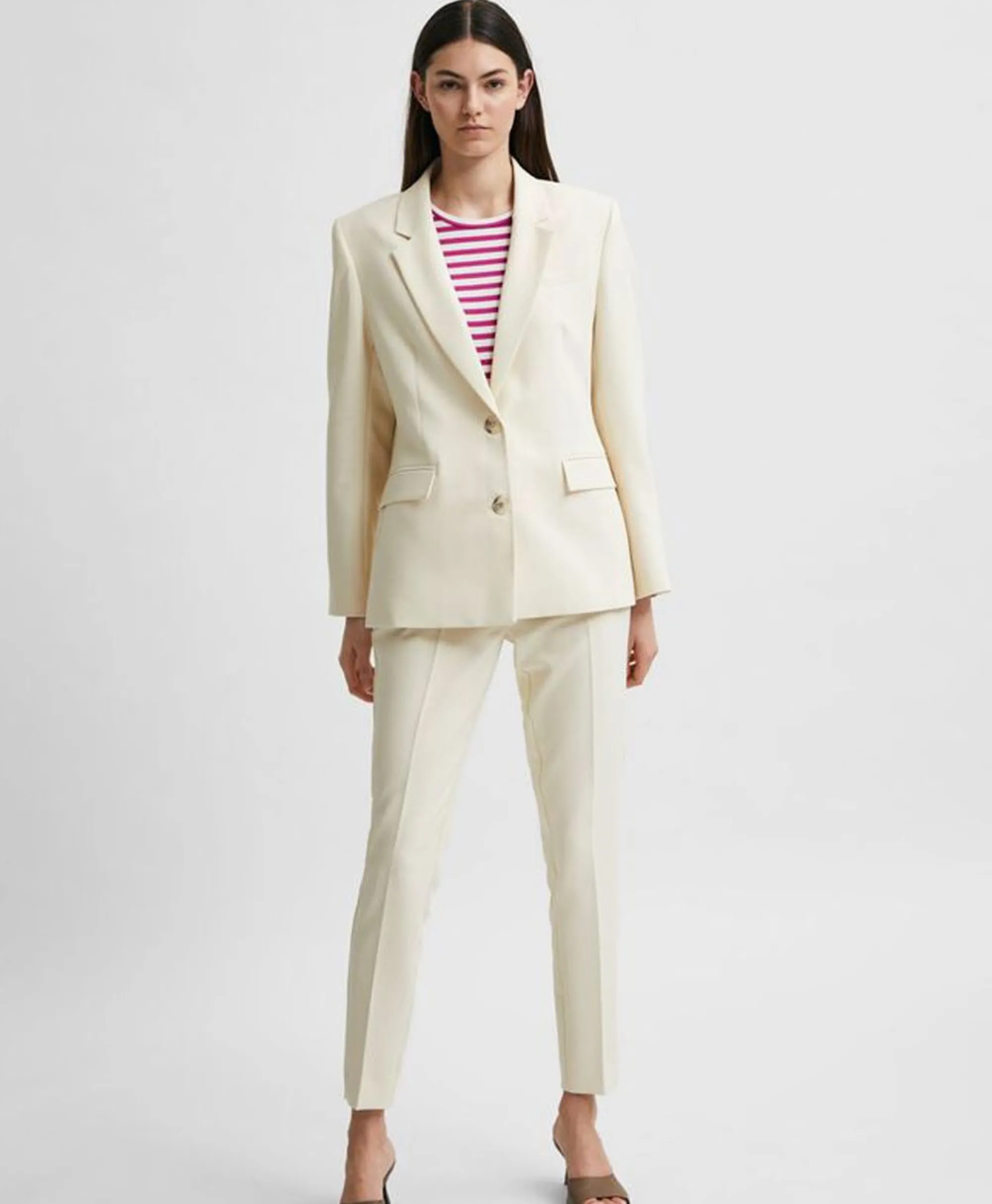 Selected Femme Jasje Rita Classic Blazer Birch B Off White*Dames Blazers