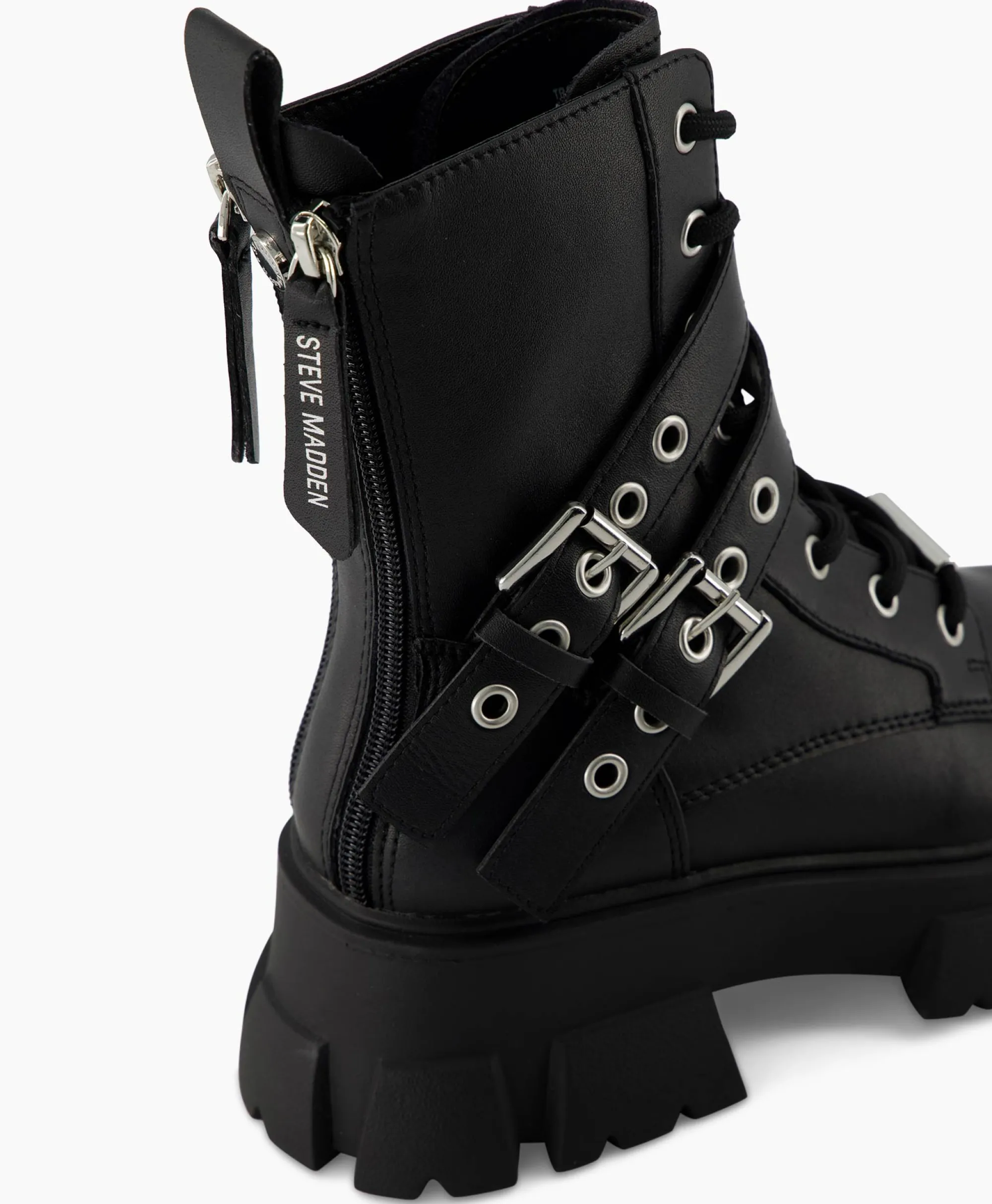 Steve Madden Enkellaars Traction Zwart*Dames Laarzen