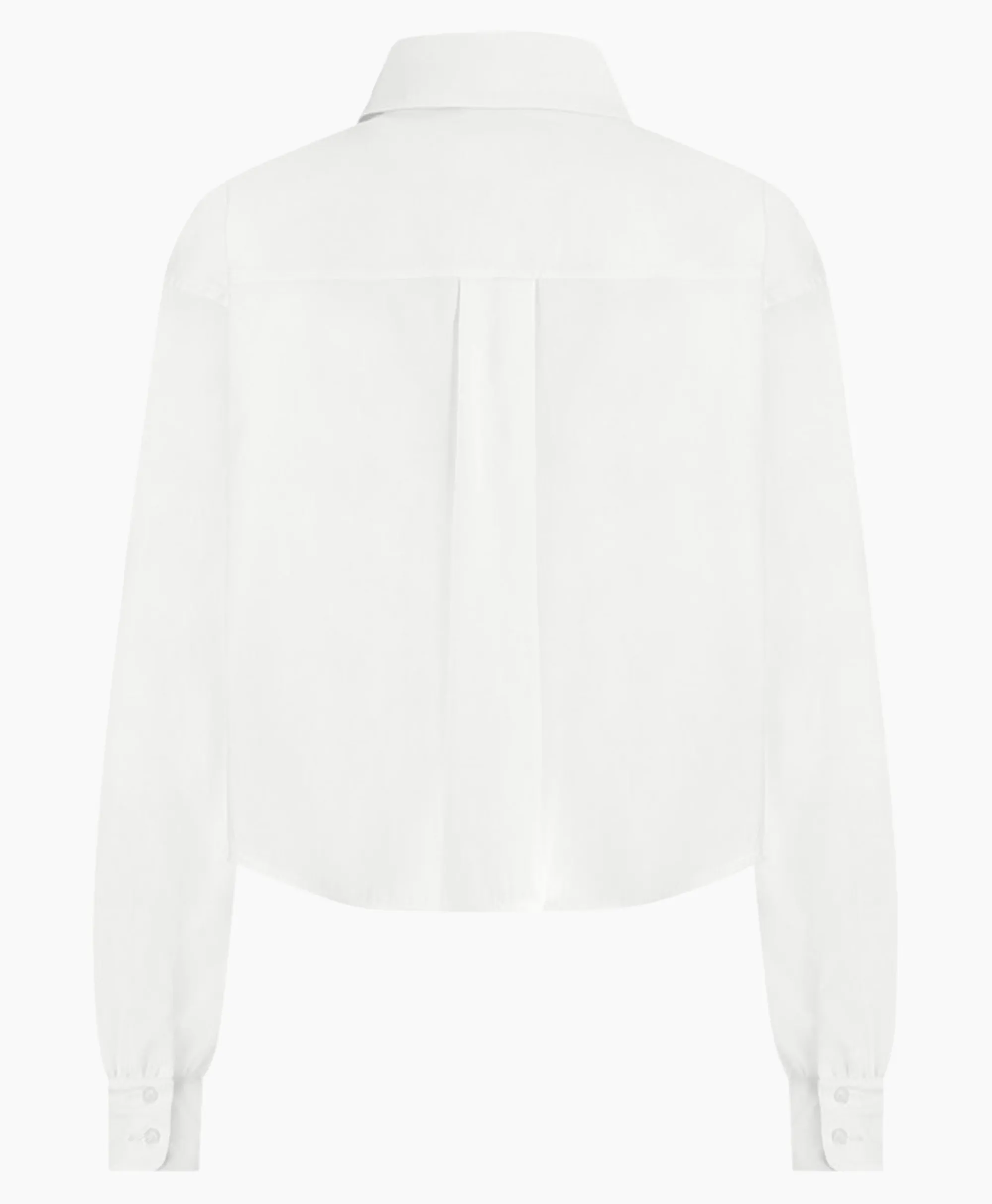 Studio Anneloes Blouse Dion Cropped Poplin Wit*Dames Blouses