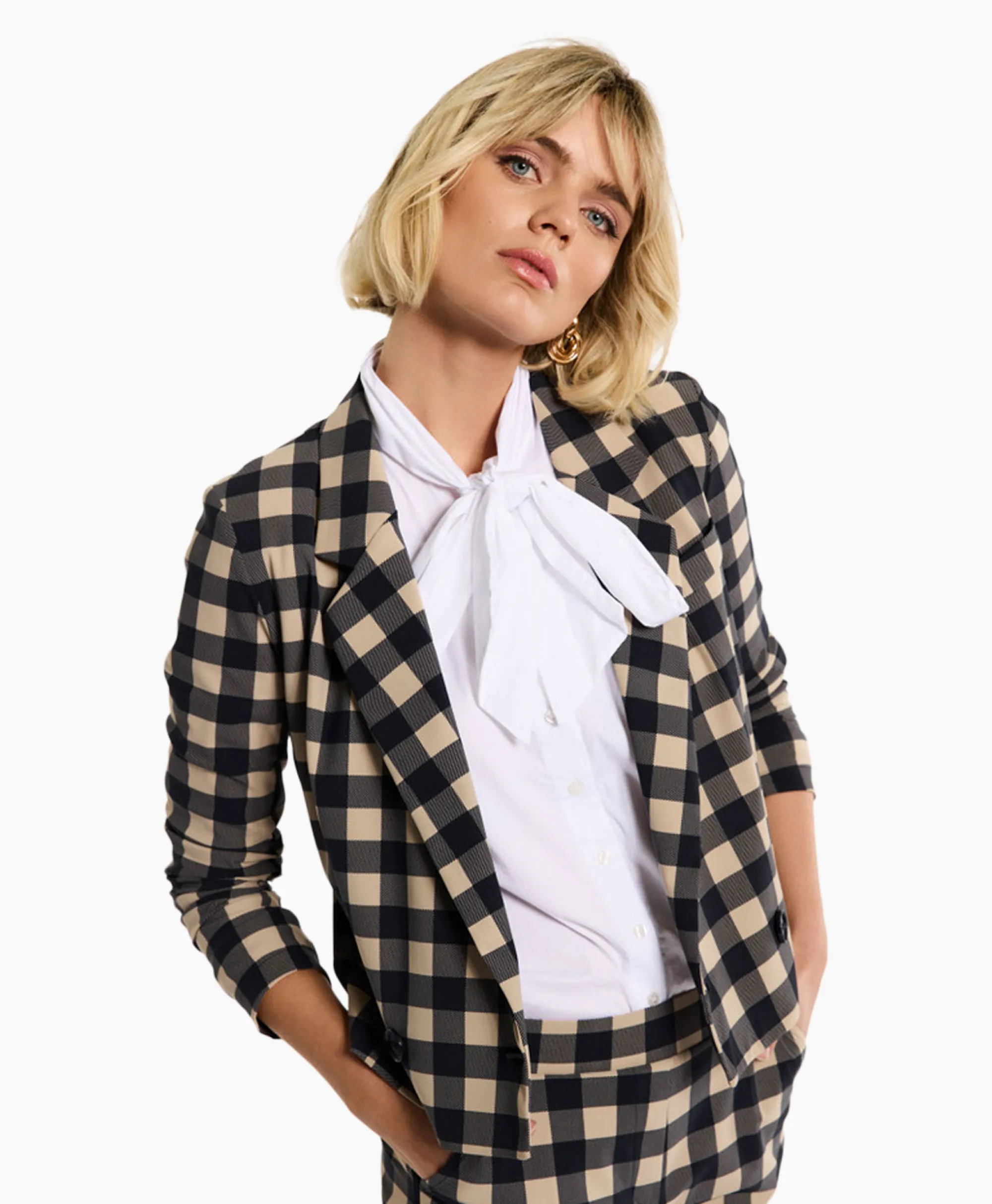 Studio Anneloes Blouse Shirley Poplin Wit*Dames Blouses