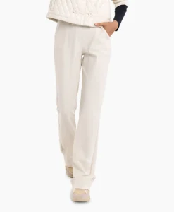 Studio Anneloes Broek Flair Long Shiny Bnd Trousers Off White*Dames Broeken