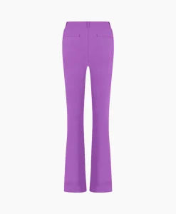 Studio Anneloes Broek Flair Bonded Trousers Paars*Dames Broeken
