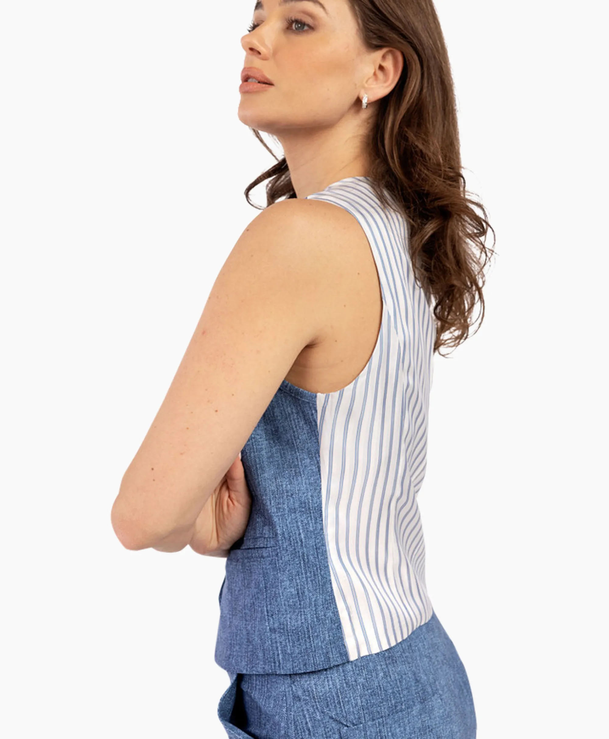 Studio Anneloes Gilet Bruno Jeans*Dames Gilets