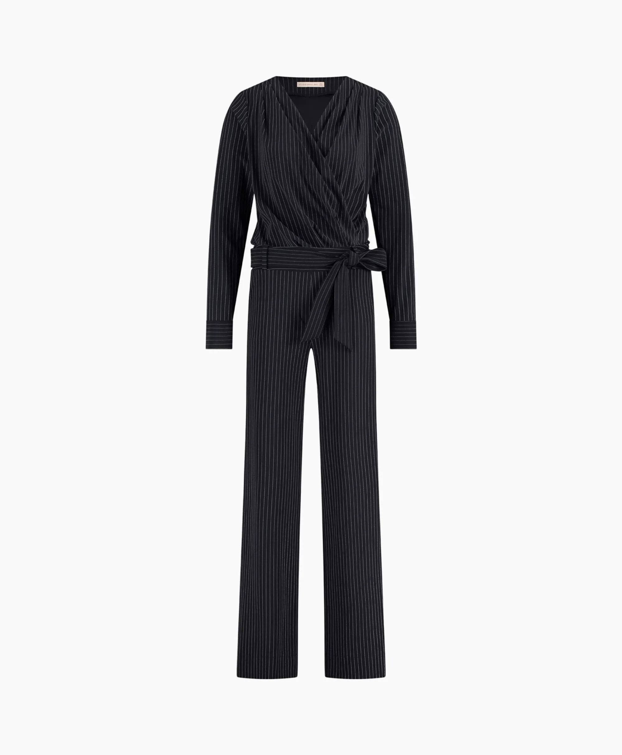 Studio Anneloes Jumpsuit Malia Pinstripe Zwart Dessin*Dames Jumpsuits
