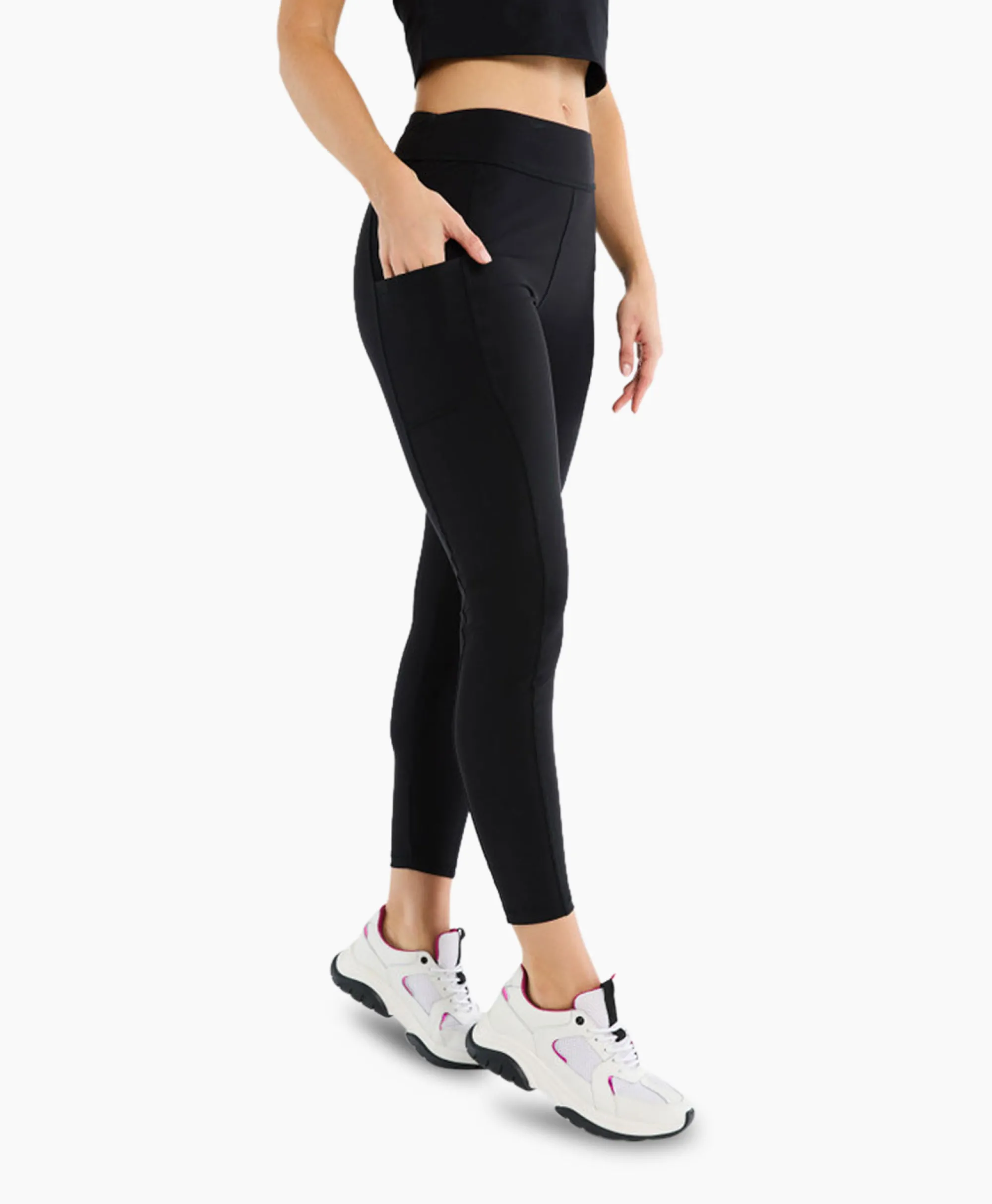 Studio Anneloes Legging Sa Sport Fleece Zwart Dessin*Dames Broeken