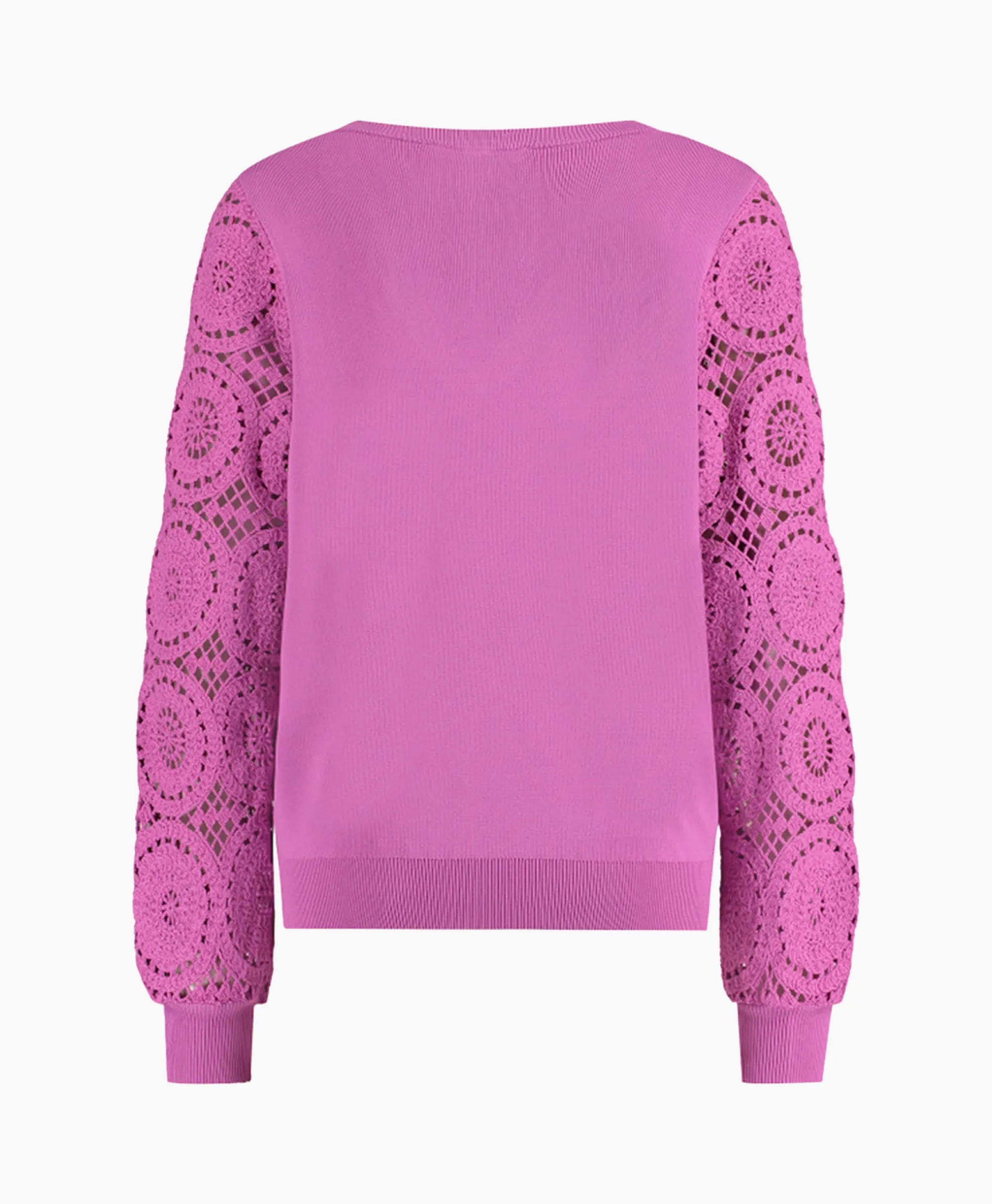 Studio Anneloes Pullover Dinah Crochet Roze*Dames Truien