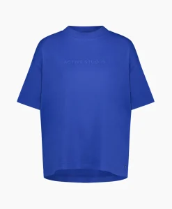 Studio Anneloes Top & T-Shirt Dani Sport Tee Blauw*Dames T-Shirts & Tops