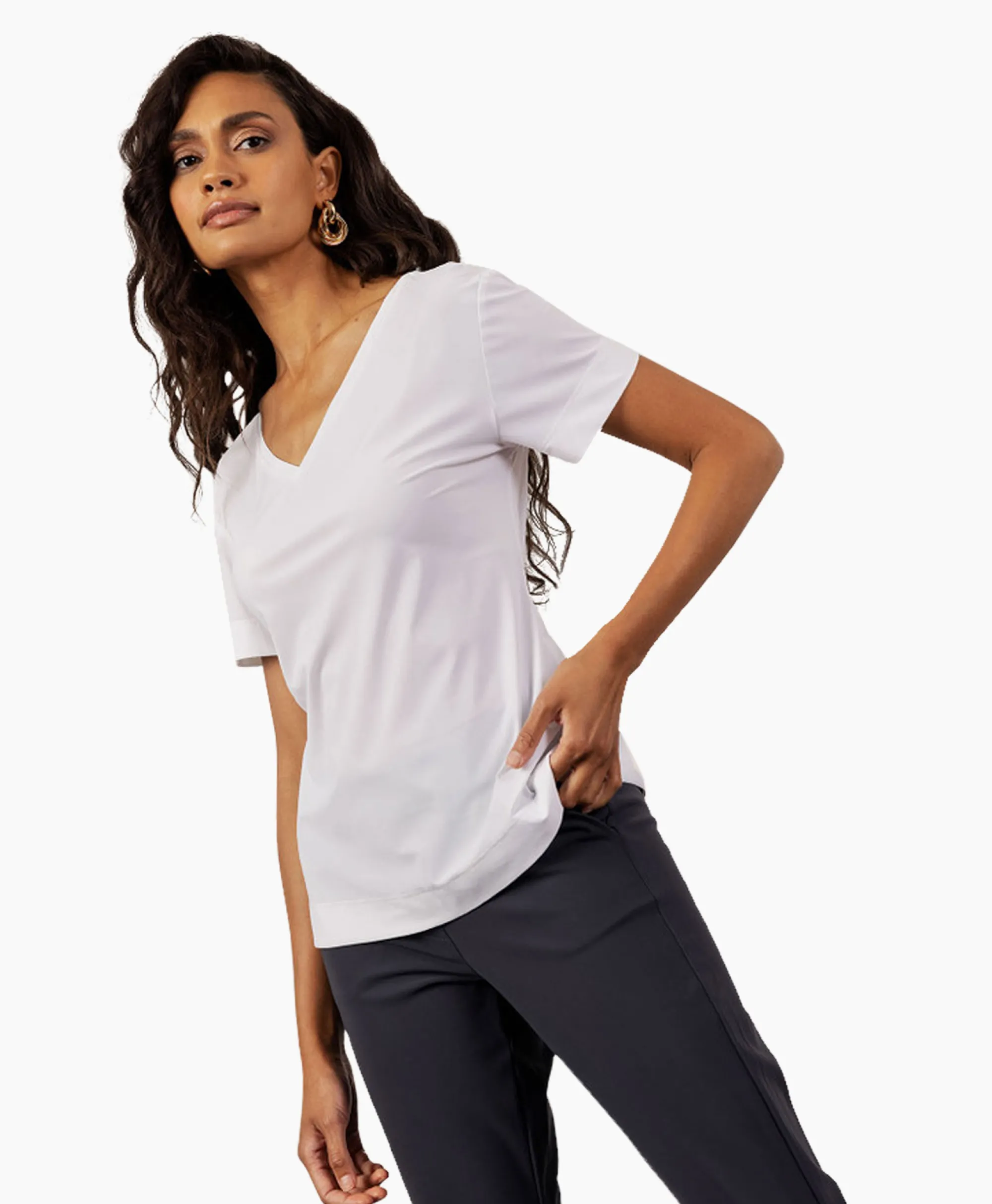 Studio Anneloes Top & T-Shirt Roller Shirt Wit*Dames T-Shirts & Tops