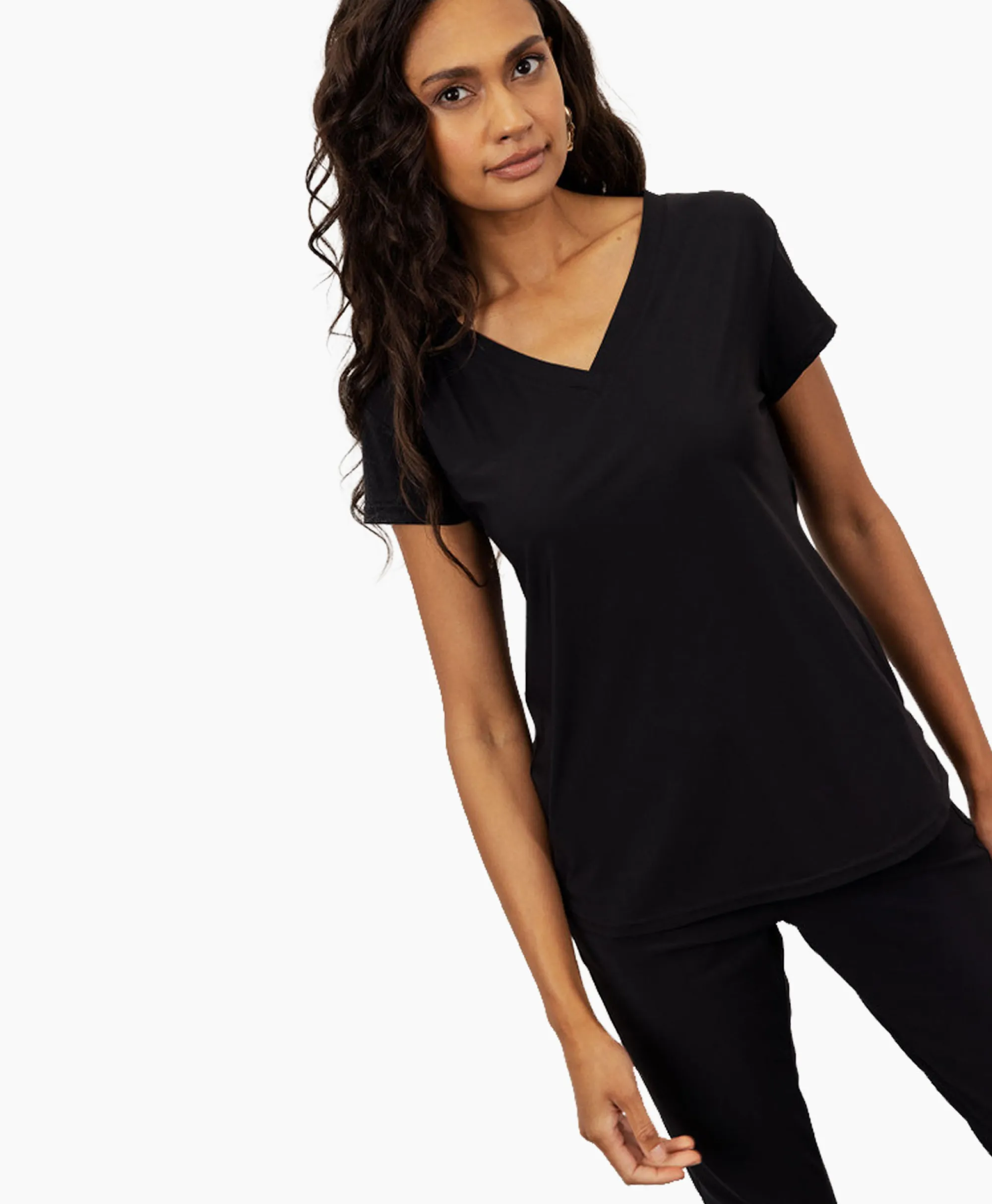 Studio Anneloes Top & T-Shirt Roller Shirt Zwart*Dames T-Shirts & Tops